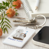 Poodle Schlüsselanhänger (Vorderseite rechts)