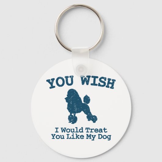 Poodle Schlüsselanhänger (Vorderseite)