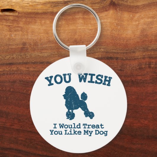 Poodle Schlüsselanhänger (Vorderseite)