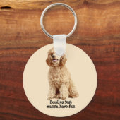 Poodle Schlüsselanhänger (Vorderseite)