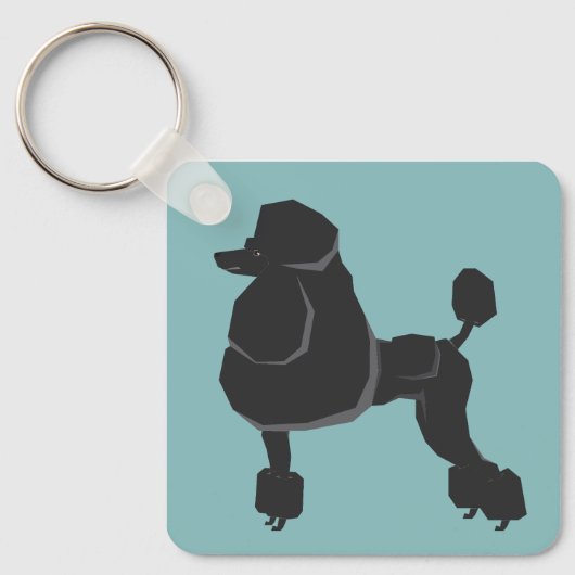 Poodle Schlüsselanhänger (Vorderseite)