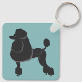 Poodle Schlüsselanhänger (Rückseite)