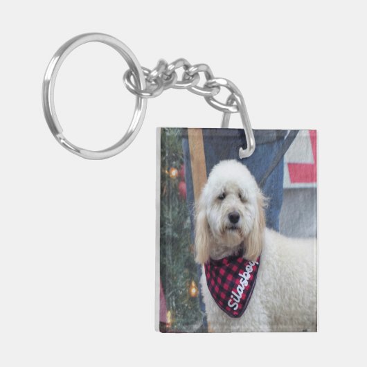 Poodle Schlüsselanhänger (Vorderseite links)