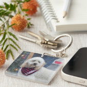 Poodle Schlüsselanhänger (Vorderseite rechts)