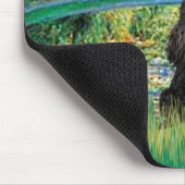Poodle (schwarz 1) - Brücke Mousepad (Ecke)
