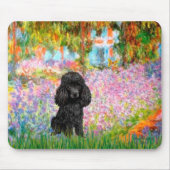 Poodle (schwarz 1) - Garten Mousepad (Vorne)