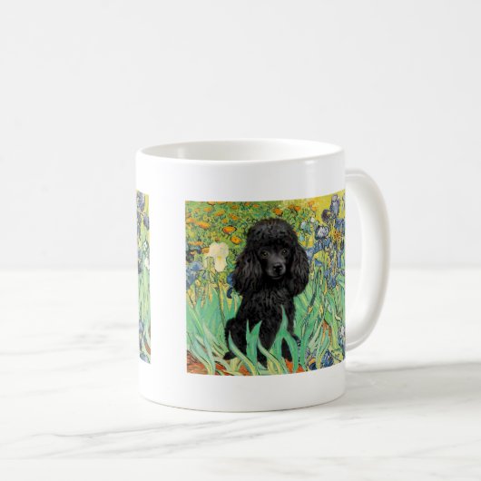 Poodle (schwarz 1) - Ire Kaffeetasse (VorderseiteRechts)