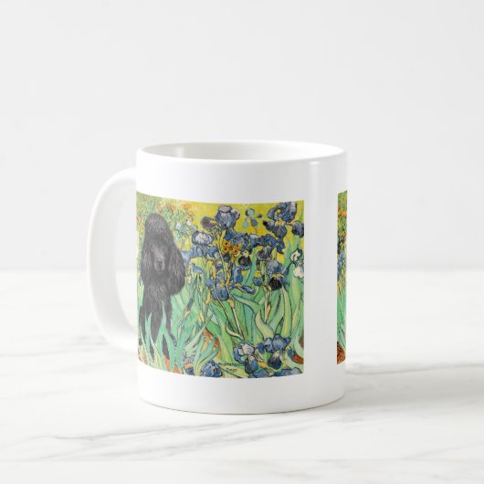 Poodle (schwarz 1) - Ire Kaffeetasse (Vorderseite Links)
