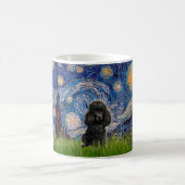Poodle (schwarz 1) - Starry Night Kaffeetasse (Mittel)