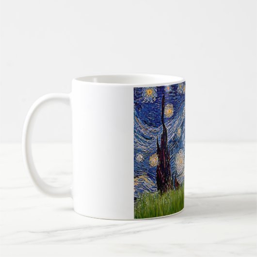 Poodle (schwarz 1) - Starry Night Kaffeetasse (Links)