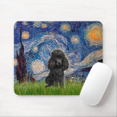 Poodle (schwarz 1) - Starry Night Mousepad (Mit Mouse)
