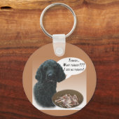 Poodle (schwarz) Türkei Schlüsselanhänger (Vorderseite)