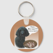 Poodle (schwarz) Türkei Schlüsselanhänger (Rückseite)