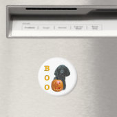 Poodle (schwarz überzogen) Boo Magnet (In Situ (Geschirrspüler))