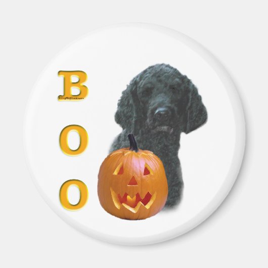 Poodle (schwarz überzogen) Boo Magnet (Vorne)