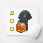 Poodle (schwarz überzogen) Boo Mousepad (Mit Mouse)