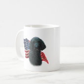 Poodle (schwarze Flagge) Kaffeetasse (Vorderseite Links)