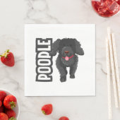 Poodle Serviette (Beispiel)