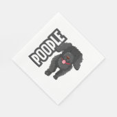 Poodle Serviette (Ecke)
