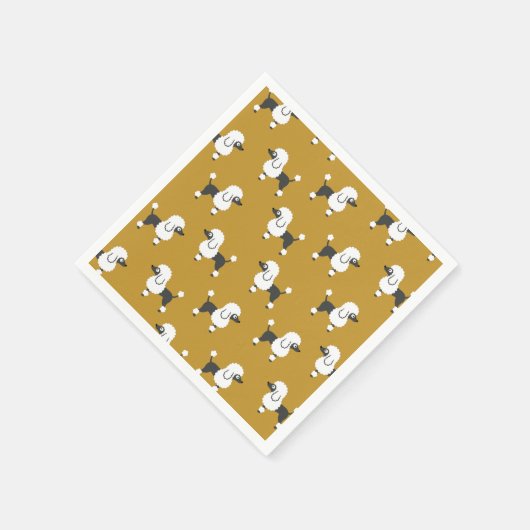 Poodle Serviette (Ecke)