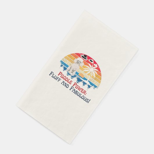 Poodle Serviette (Ecke)