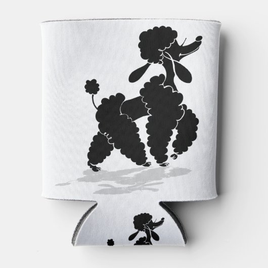 Poodle Silhouette Dosenkühler (Vorderseite)