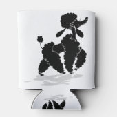 Poodle Silhouette Dosenkühler (Rückseite)