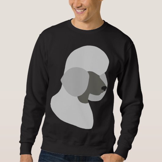 Poodle Silhouette Sweatshirt (Vorderseite)