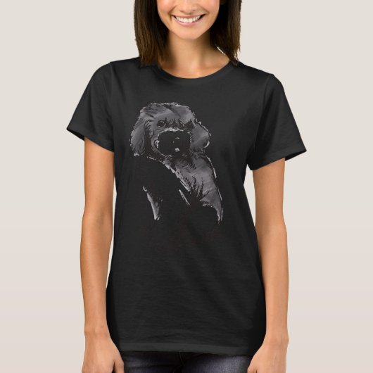 Poodle Sketch T-Shirt (Vorderseite)