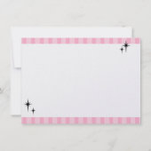 Poodle Skirt Fun Einladung (Rückseite)