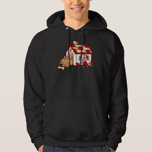 Poodle Sleeping Hoodie (Vorderseite)