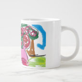 Poodle-Spaß Jumbo-Tasse (Rechts)