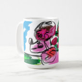 Poodle-Spaß Kaffeetasse (Vorderseite Links)