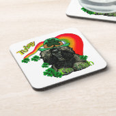 Poodle St Patricks Day Untersetzer (Linke Seite)