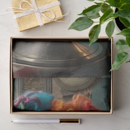 Poodle Standard Haare Dreadlocks Decoupage Seidenpapier (Geschenk)