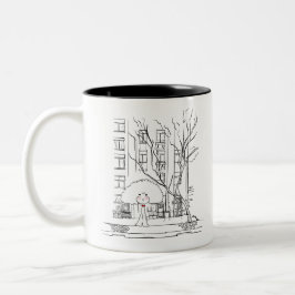 Poodle Street Zweifarbige Tasse