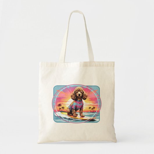 Poodle Surfhund Tragetasche (Vorne)
