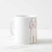Poodle � Süße Tier Art Kaffeetasse (Vorderseite Links)