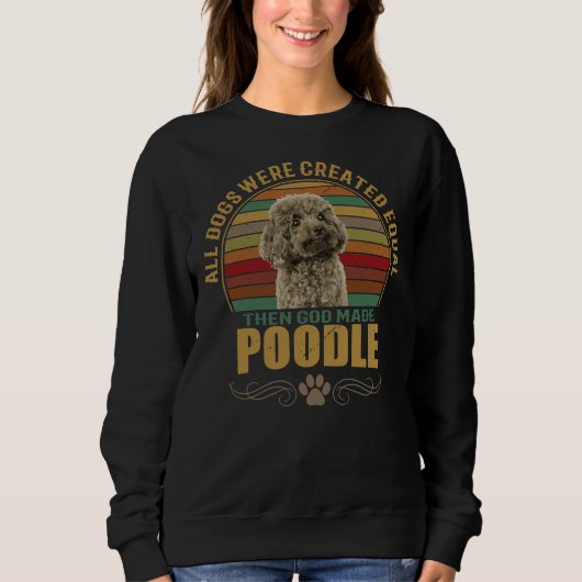 Poodle Sweatshirt (Vorderseite)