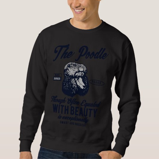 Poodle Sweatshirt (Vorderseite)