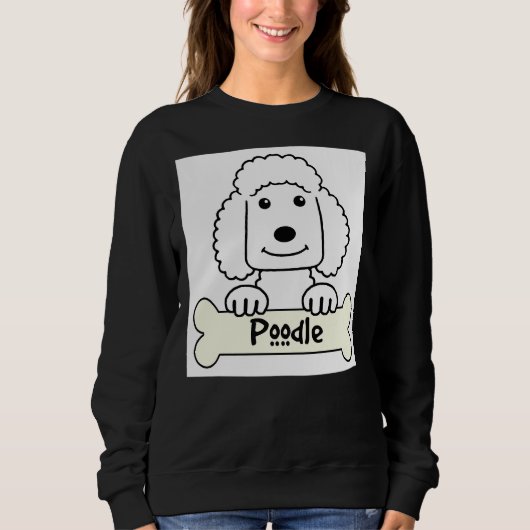 Poodle Sweatshirt (Vorderseite)