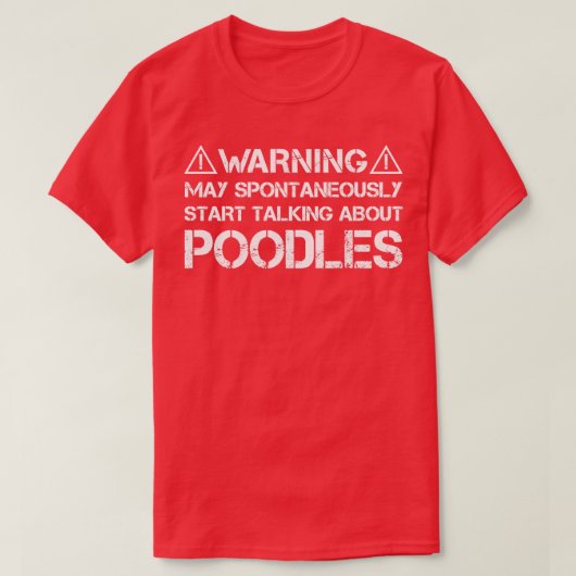 Poodle T-Shirt (Design vorne)