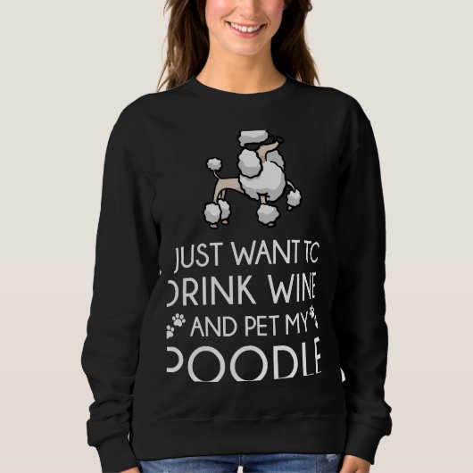 Poodle T- Sweatshirt (Vorderseite)
