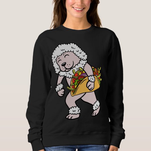 Poodle Taco Lover Sweatshirt (Vorderseite)