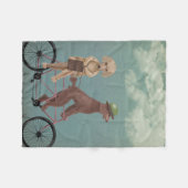 Poodle Tandem Fleecedecke (Vorderseite (Horizontal))