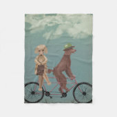 Poodle Tandem Fleecedecke (Vorderseite)