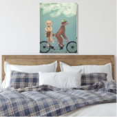 Poodle Tandem Leinwanddruck (Insitu (Schlafzimmer))