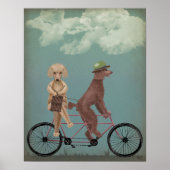 Poodle Tandem Poster (Vorne)