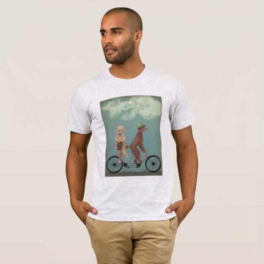 Poodle Tandem T-Shirt (Vorne ganz)
