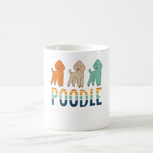 Poodle Tasse, Dog Lover Geschenk, Poodle Kaffeetasse (Mittel)